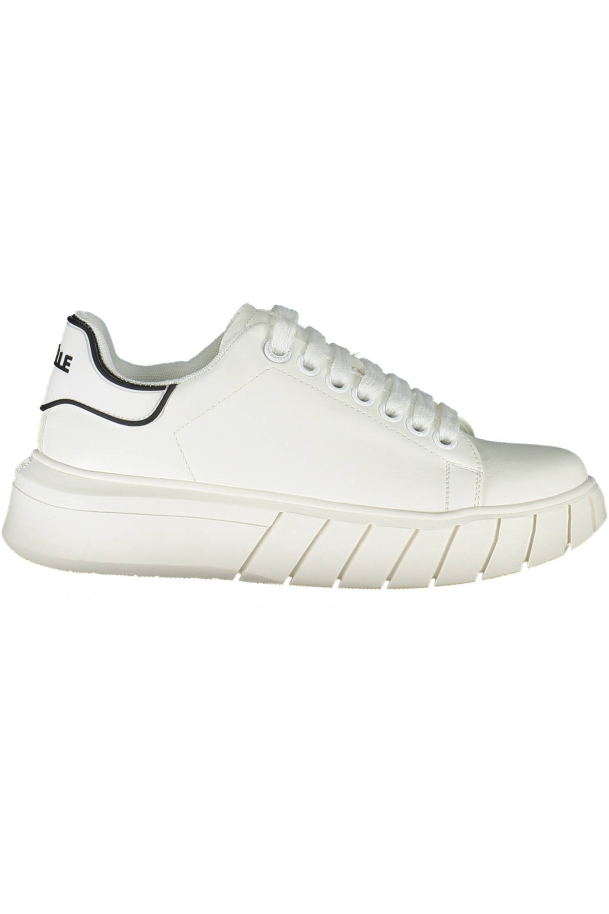 White women's GAELLE PARIS sport sneakers with breathable mesh and stylish design for active wear.