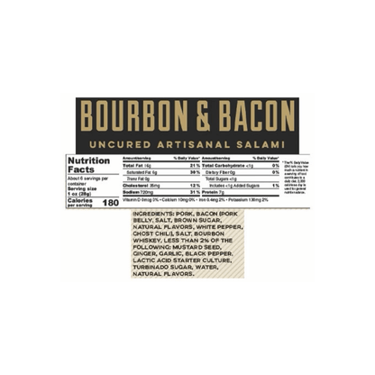 Slices of bourbon-glazed bacon from Gastros Craft Meats on a white background, showcasing the savory and glazed meat strips.