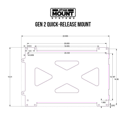 Extra bottom base plate Rectangle Quick Release Mount