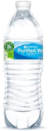 Generic MMembers Mark 16.9 oz bottled water on a full pallet with 48 cases and 1920 bottles, perfect for home, office, or events.