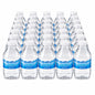 Set of 35 mineral-enhanced purified drinking water mini bottles, 8 fl oz each, suitable for lunchboxes, travel, and gym.