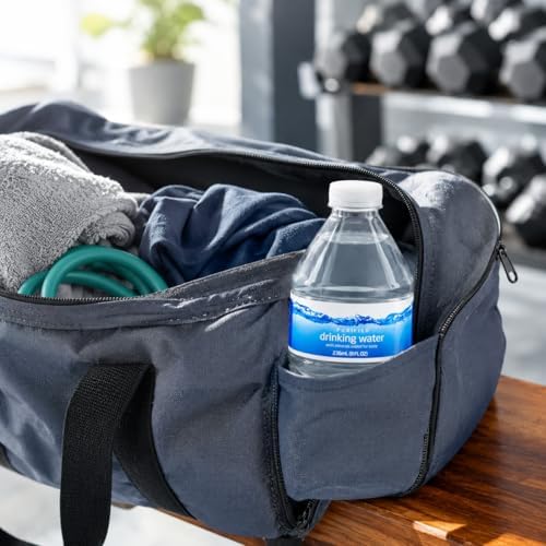 Set of 35 mineral-enhanced purified drinking water mini bottles, 8 fl oz each, ideal for lunchboxes, travel, gym, and events.