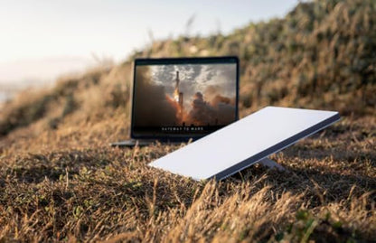 Generic Starlink mini satellite dish, 4th generation portable antenna with advanced phase array technology for high-speed internet.