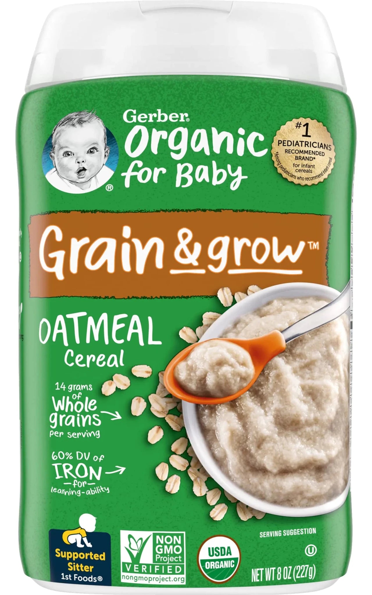 Gerber Baby Cereal 1st Foods Single - Grain Oatmeal 8 Ounce (Pack of 1) - BACKUPMYFILESNOW