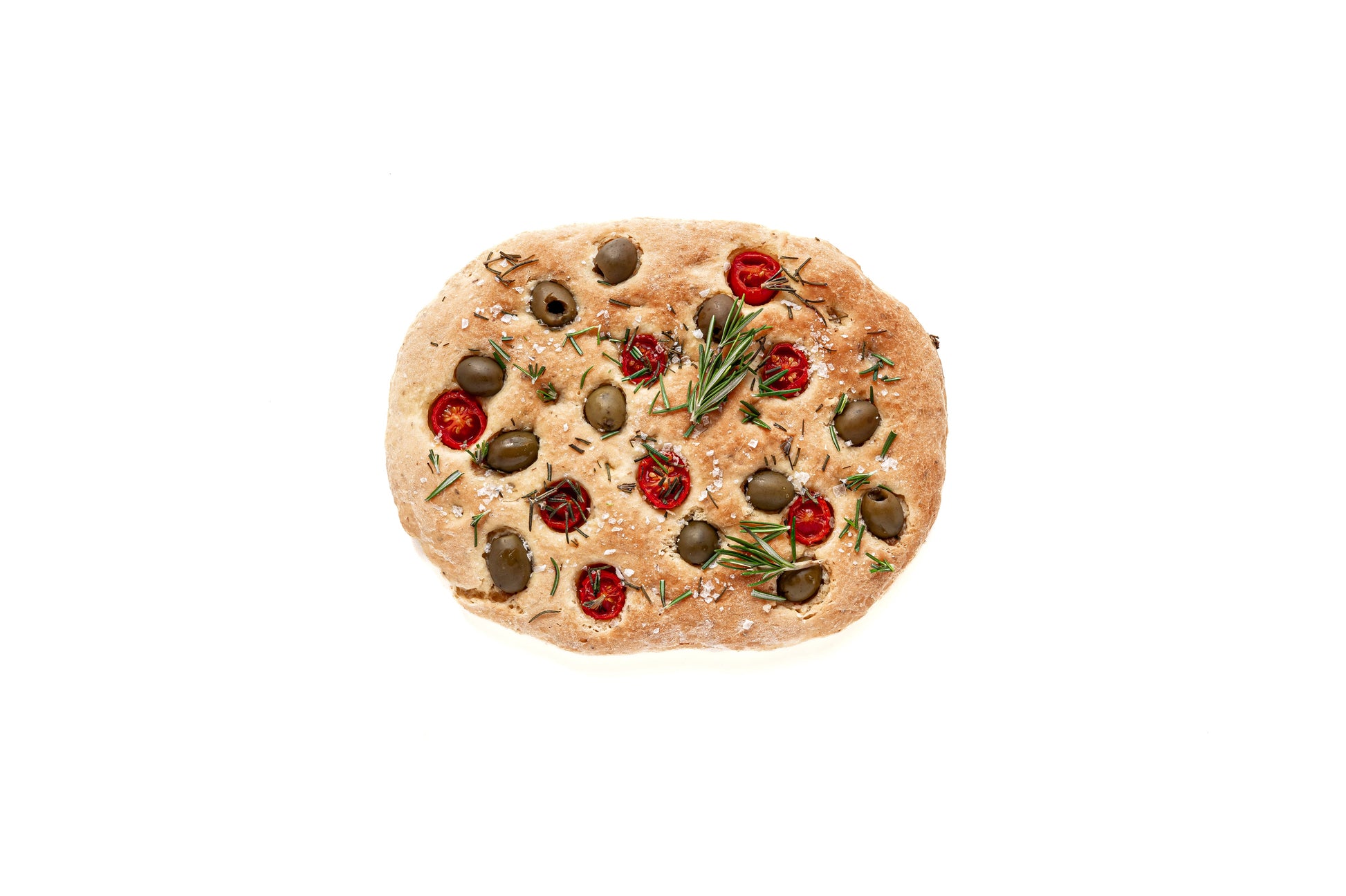 Pack of gfJules 10-minute gluten-free focaccia mix for quick, easy homemade bread with fresh ingredients and golden crust.