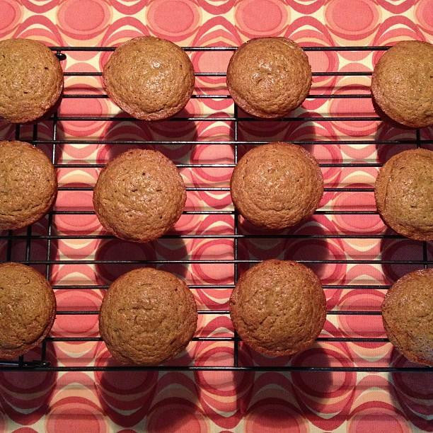 Pack of gfJules gluten-free muffin mix featuring a colorful box with mix ingredients and baking instructions.