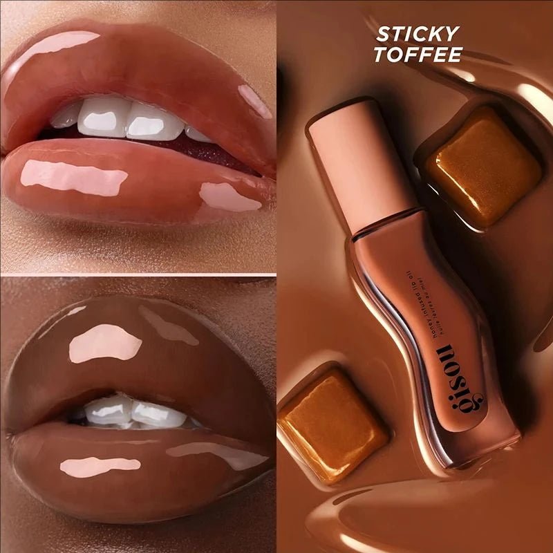Gisou New Autumn Winter Limited Edition Long - lasting Moisturizing Lip Oil Gloss Care Lips Plumping Exfoliating Milky Mocha Gloss - BACKUPMYFILESNOW.COM®