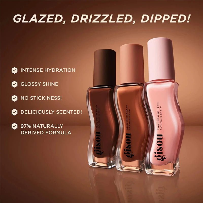 Gisou New Autumn Winter Limited Edition Long - lasting Moisturizing Lip Oil Gloss Care Lips Plumping Exfoliating Milky Mocha Gloss - BACKUPMYFILESNOW.COM®