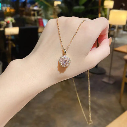 Minimalist Titanium Steel Pearl Heart Pendant Necklace