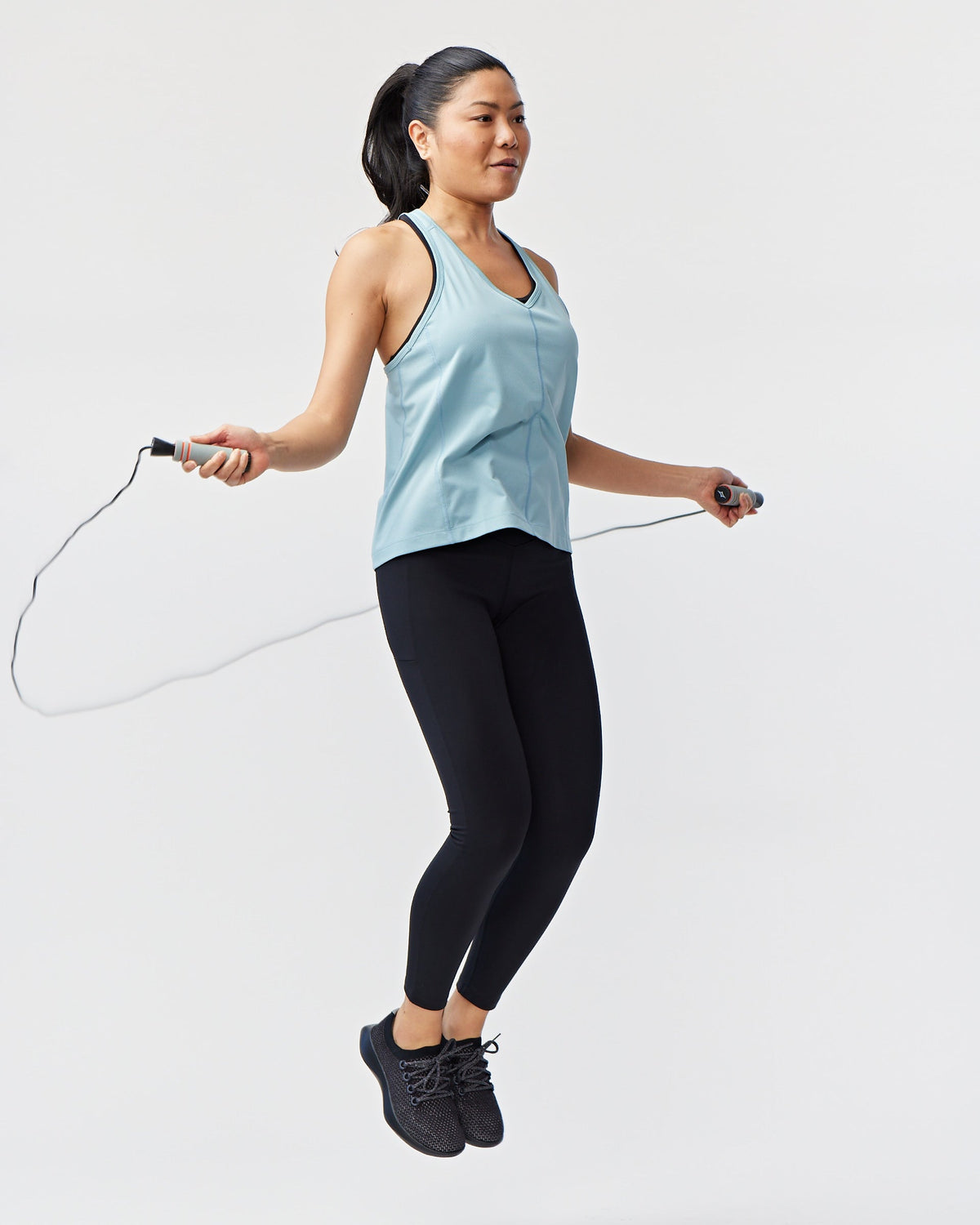 Goal Five women's full-length leggings, coastal XS size, shown in a comfortable, stretchy fit ideal for active wear.