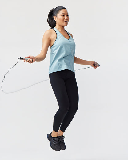 Goal Five women's full-length leggings, coastal XS size, shown in a comfortable, stretchy fit ideal for active wear.