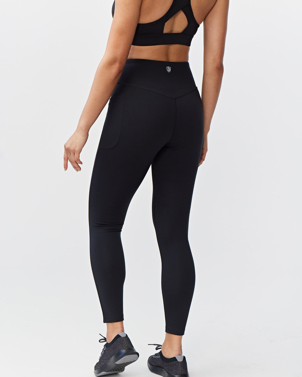 Goal Five Women's full-length leggings in coastal color, featuring a comfortable fit and stylish design.