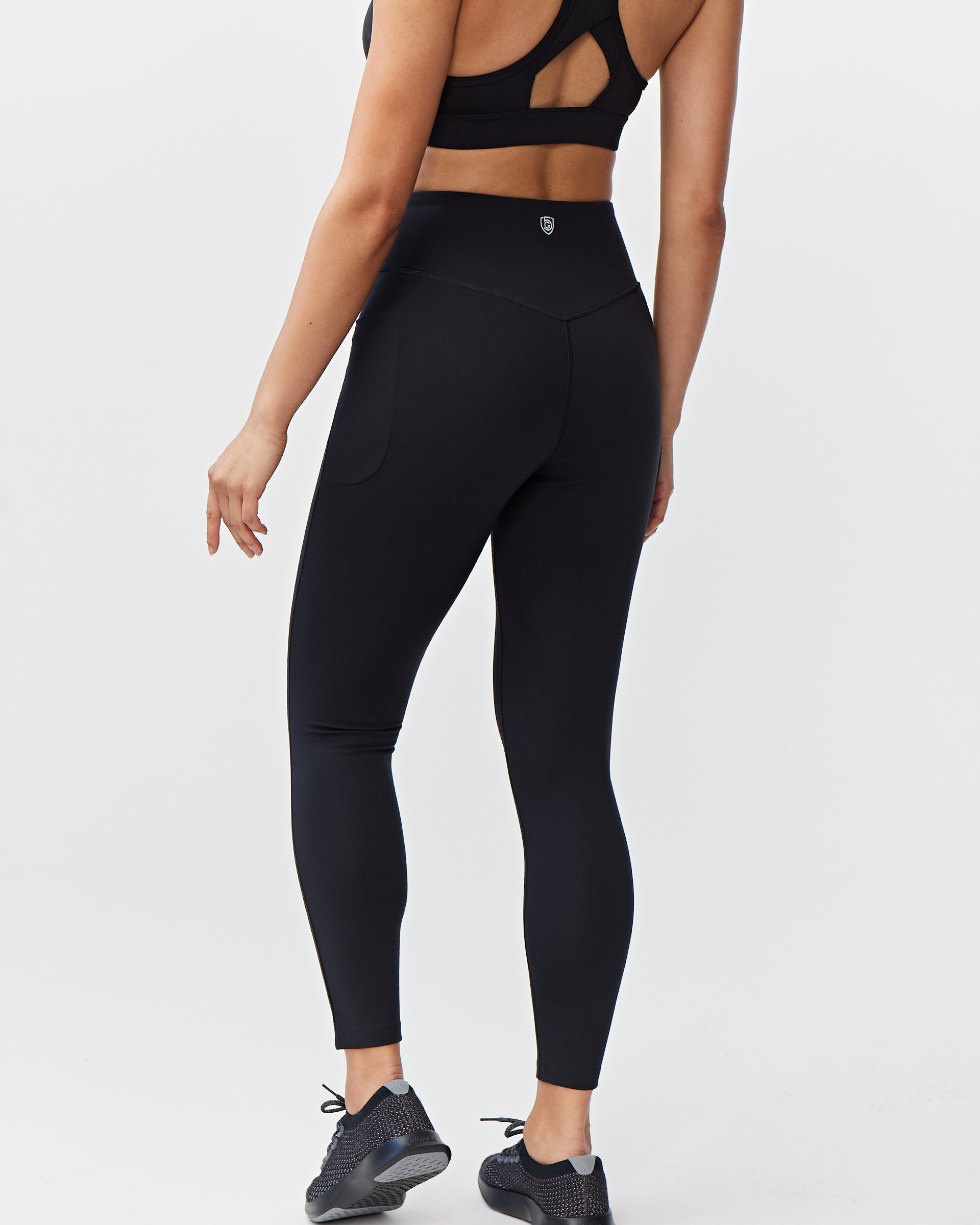 Goal Five Women's full-length leggings in coastal color, featuring a comfortable fit and stylish design.