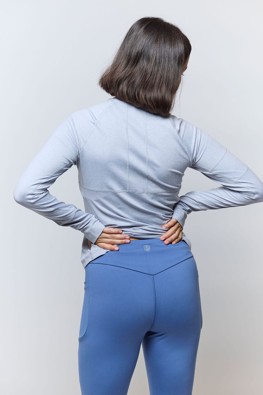 Goal Five Go Again women's full-length leggings in coastal XS, featuring a comfortable fit and stylish design.