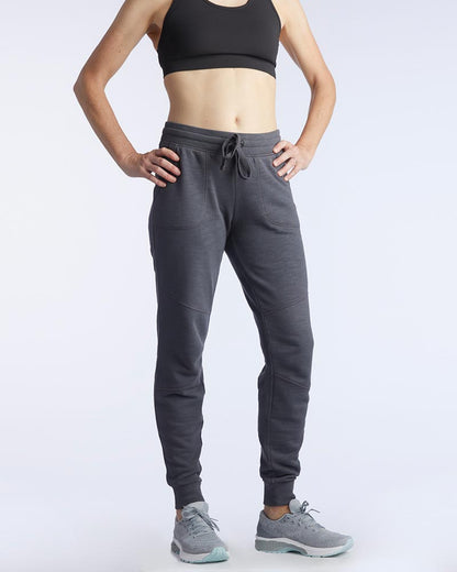 Goal Five Freasy Jogger in carbon color, lifestyle image showcasing relaxed fit and comfortable design.
