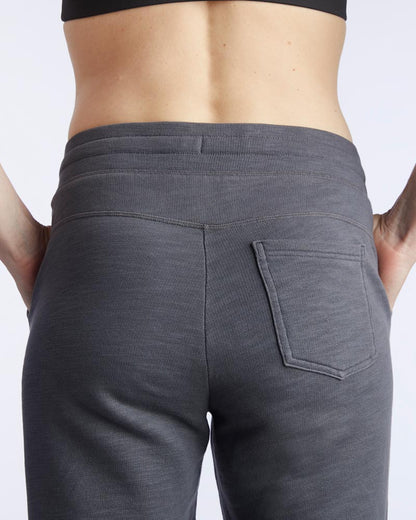 Goal Five Freasy Jogger in carbon color, lightweight lifestyle pants with an elastic waistband and relaxed fit.
