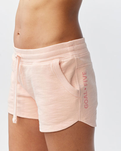 Dark moss Goal Five Freasy Short for lifestyle wear, shown in size XS, featuring a comfortable, casual fit in the product image.