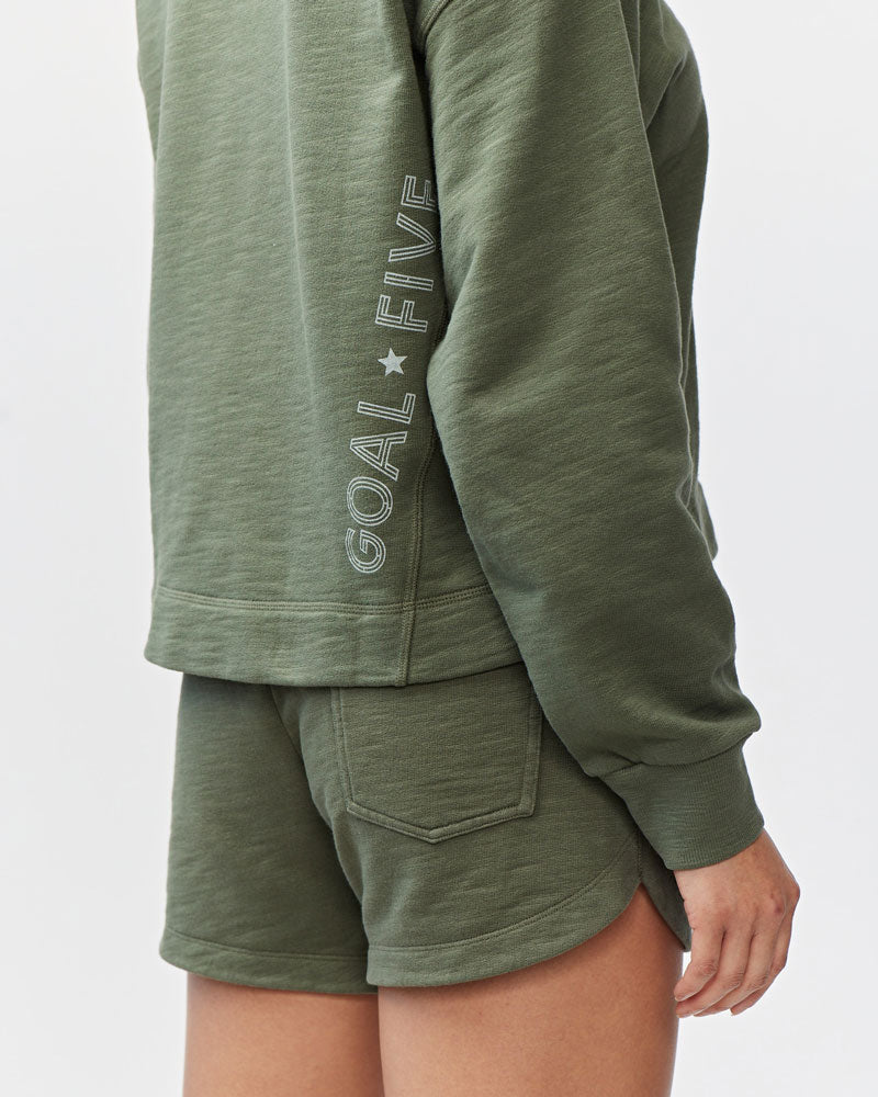 Goal Five Freasy Crew lifestyle shirt in Nectar XS, featuring a casual fit and stylish design, ideal for everyday wear.