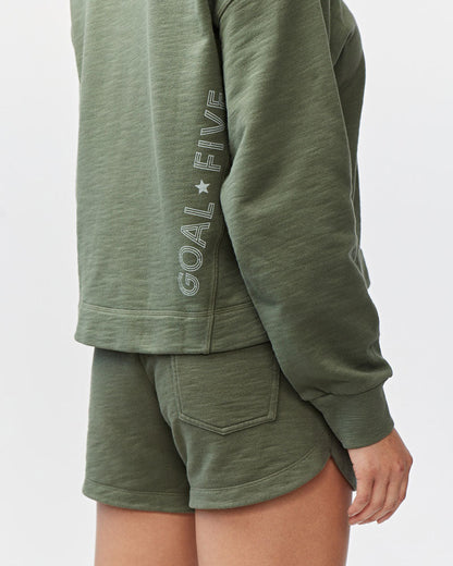 Goal Five Freasy Crew lifestyle shirt in Nectar XS, featuring a casual fit and stylish design, ideal for everyday wear.