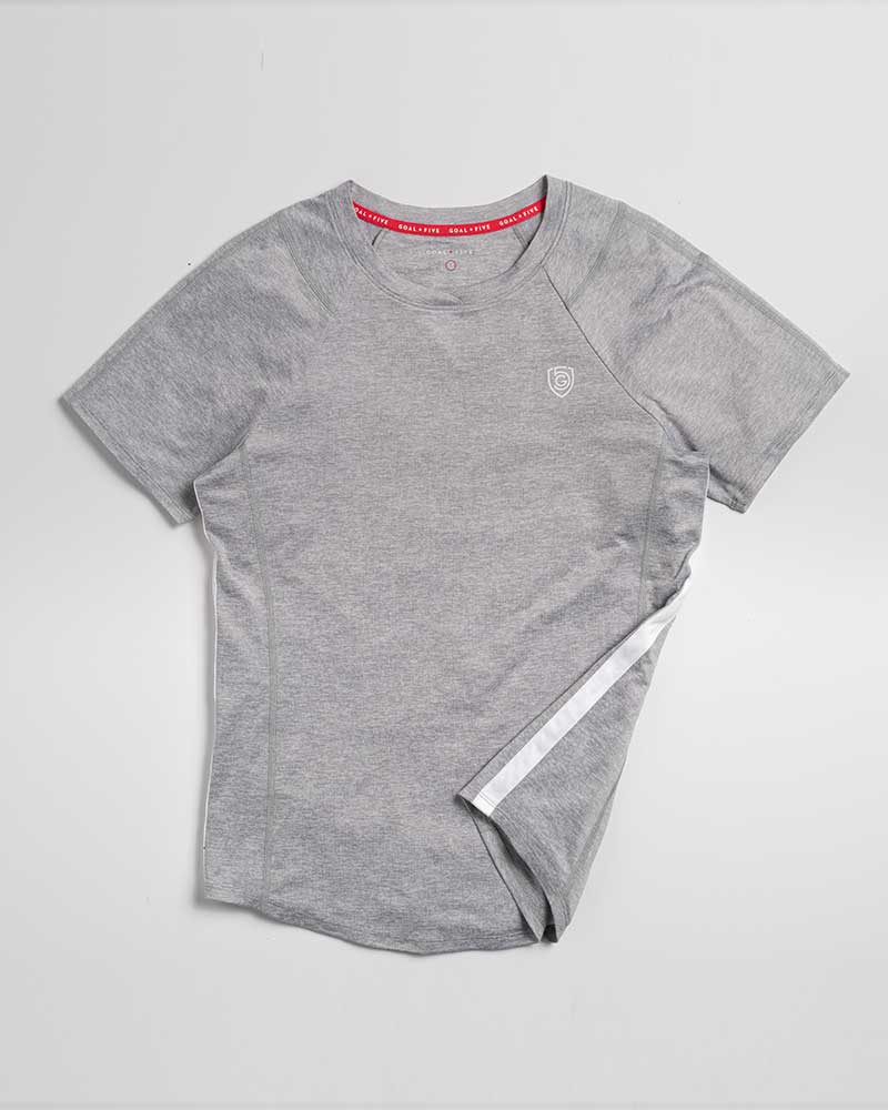Advance Women's Training Top by Goal Five in ash heather, lightweight athletic top with a fitted design for active wear.