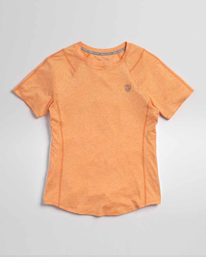 Advance Women’s Training Top by Goal Five in ash heather, featuring a fitted design and breathable fabric for active workouts.
