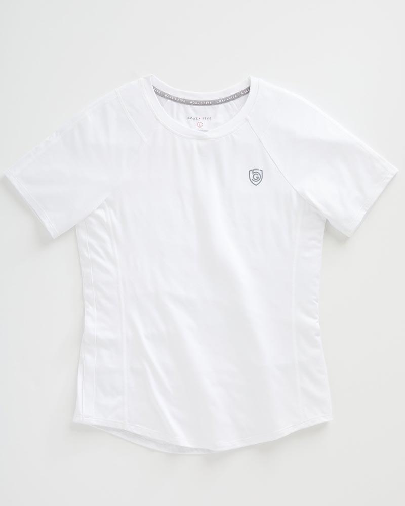 Advance women's training top by Goal Five in ash heather color, featuring a fitted athletic design for active wear.