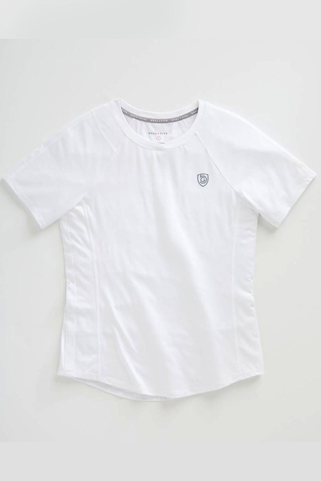 Advance Women's Training Top by Goal Five in ash heather, shown in size XS, designed for active workout and training sessions.