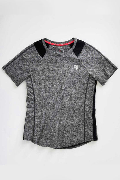 Advance Women's Training Top by Goal Five in ash heather, lightweight athletic top with a fitted design for workout comfort.