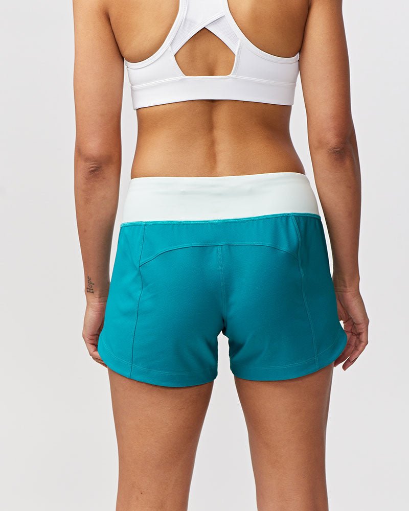 Black Excel Women's Workout Shorts by Goal Five, training shorts with a comfortable fit for active fitness routines.