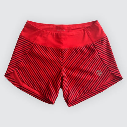 Black Excel Women's Workout Shorts by Goal Five, training shorts with a comfortable fit and athletic design.