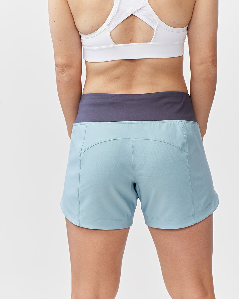 Black Excel women's workout shorts by Goal Five, training shorts with a comfortable fit for active fitness routines.