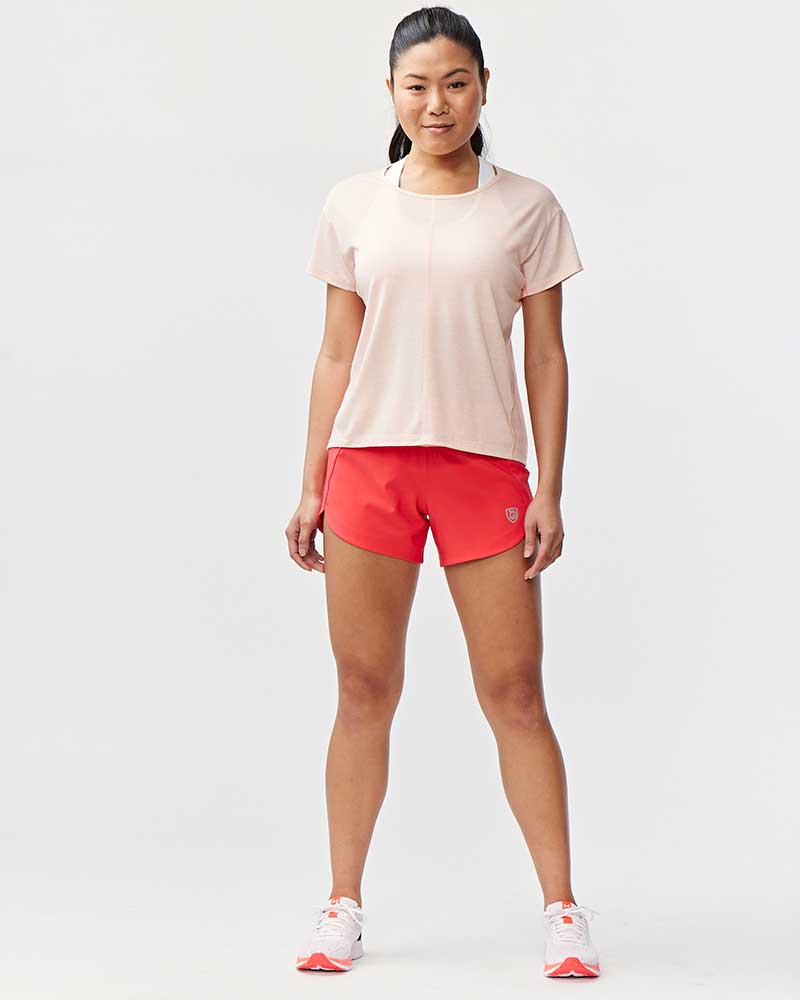Black Excel women's workout shorts by Goal Five, training shorts with a comfortable fit for active exercise and fitness.