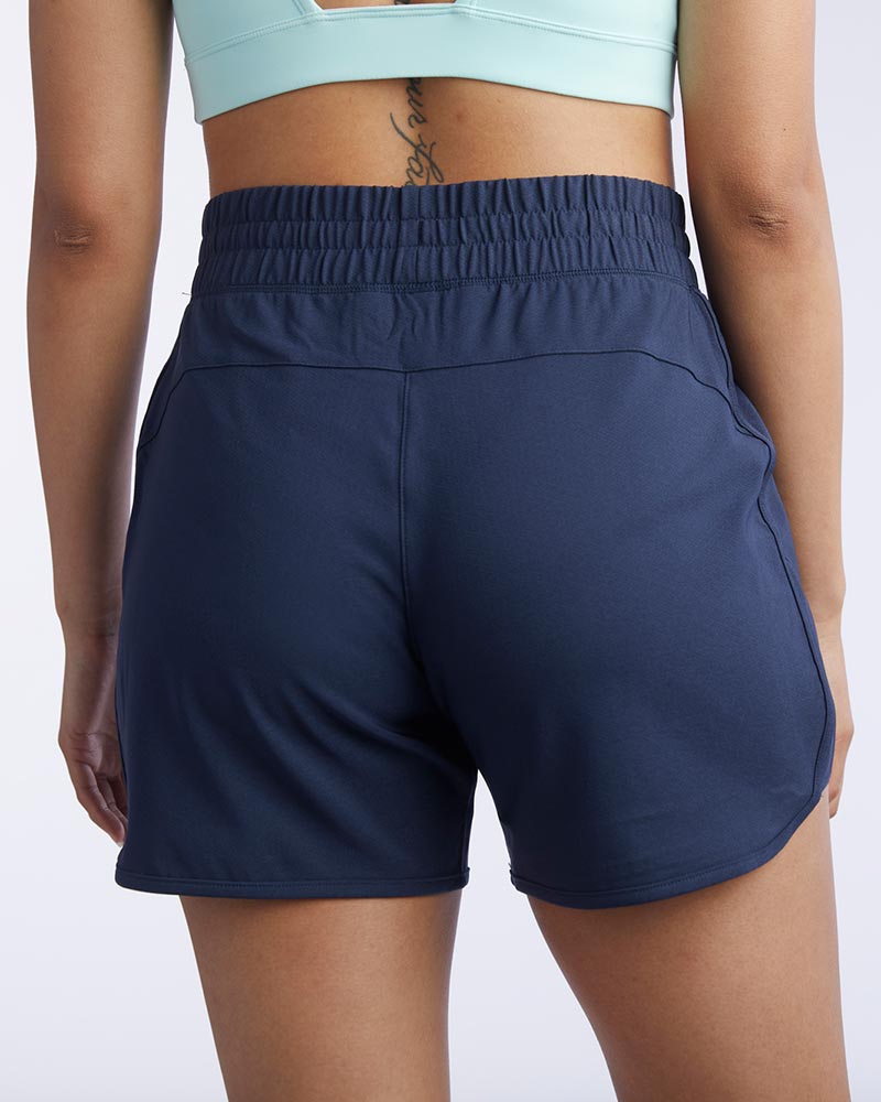 Black Goal Five Indie women's sport shorts for training, featuring a comfortable fit and athletic design, size XS.