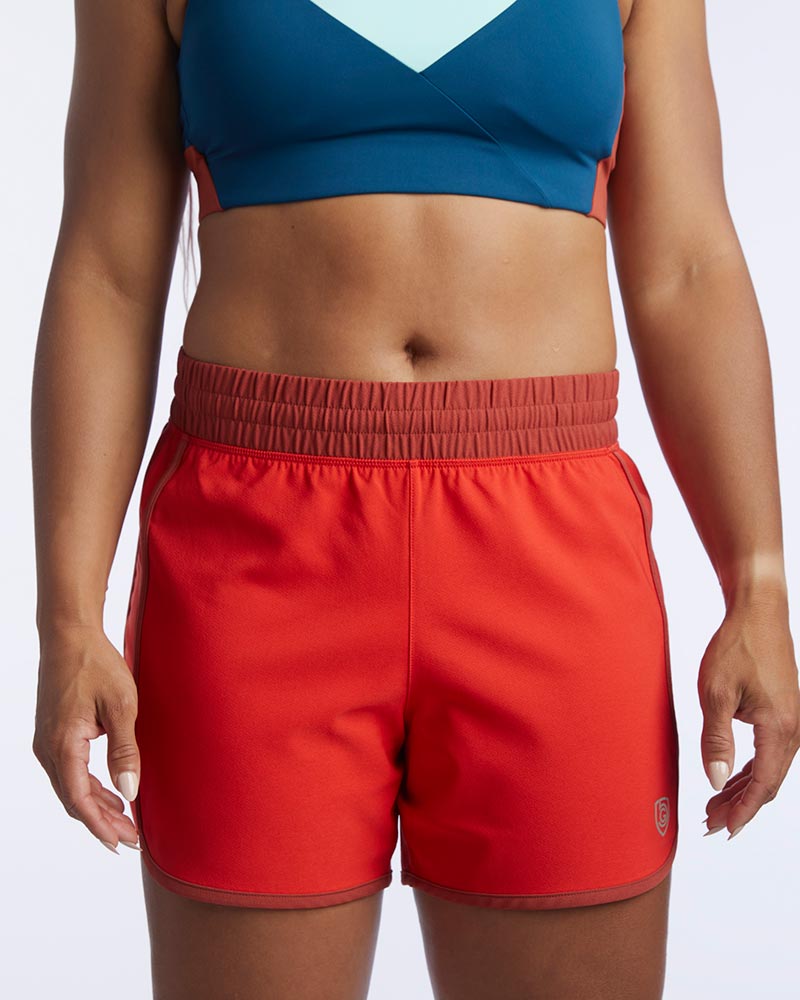 Black Indie Women's Sport Shorts from Goal Five, training shorts in XS size, featuring a comfortable fit and athletic design.