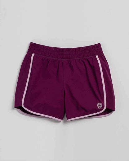 Black Indie women's sport shorts by Goal Five for training, shown on a model, highlighting fit and athletic design.