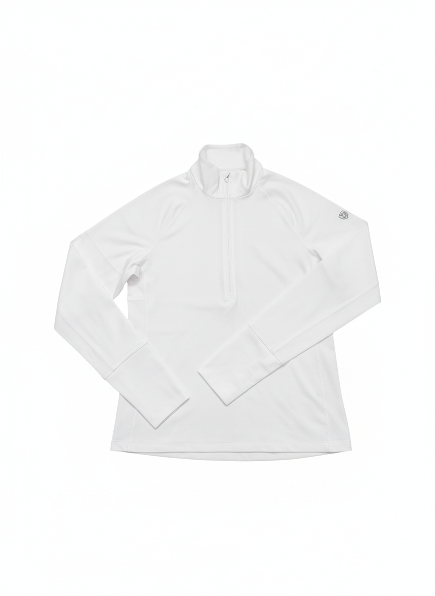 Goal Five Foudy Mid-Weight Long Sleeve ½ Zip Training Top in carbon, made for comfortable athletic wear.