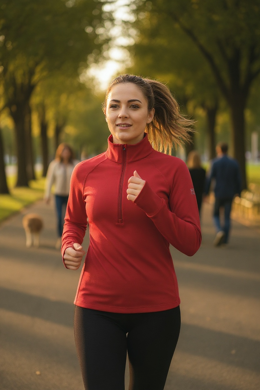 Goal Five Foudy Mid-Weight Long Sleeve ½ Zip Top for training, featuring breathable fabric and a comfortable fit.