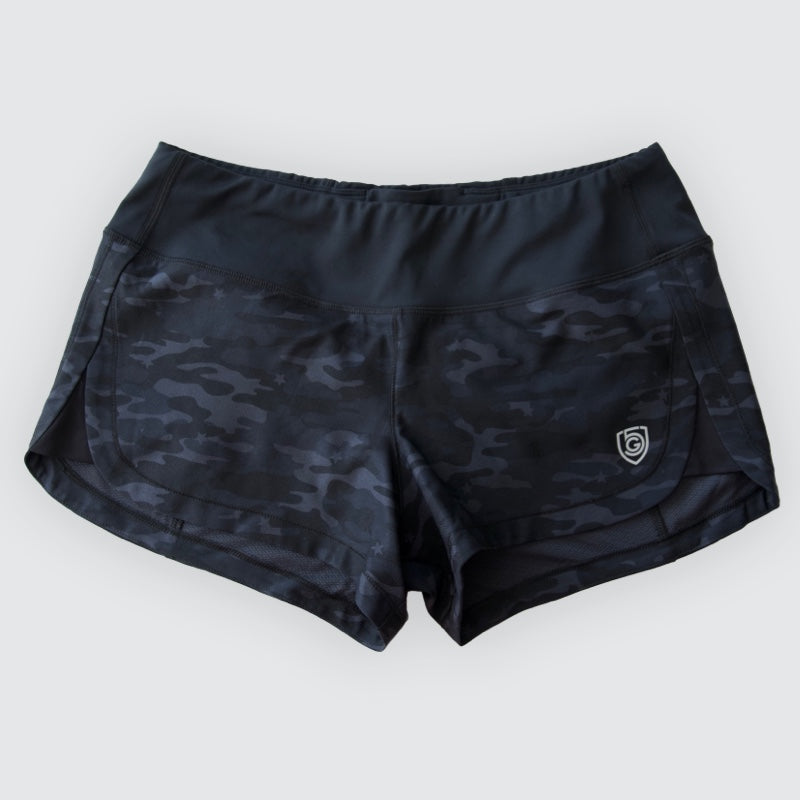 Goal Five women's training workout shorts in hot coral, size XS, designed for comfort and performance during exercise.