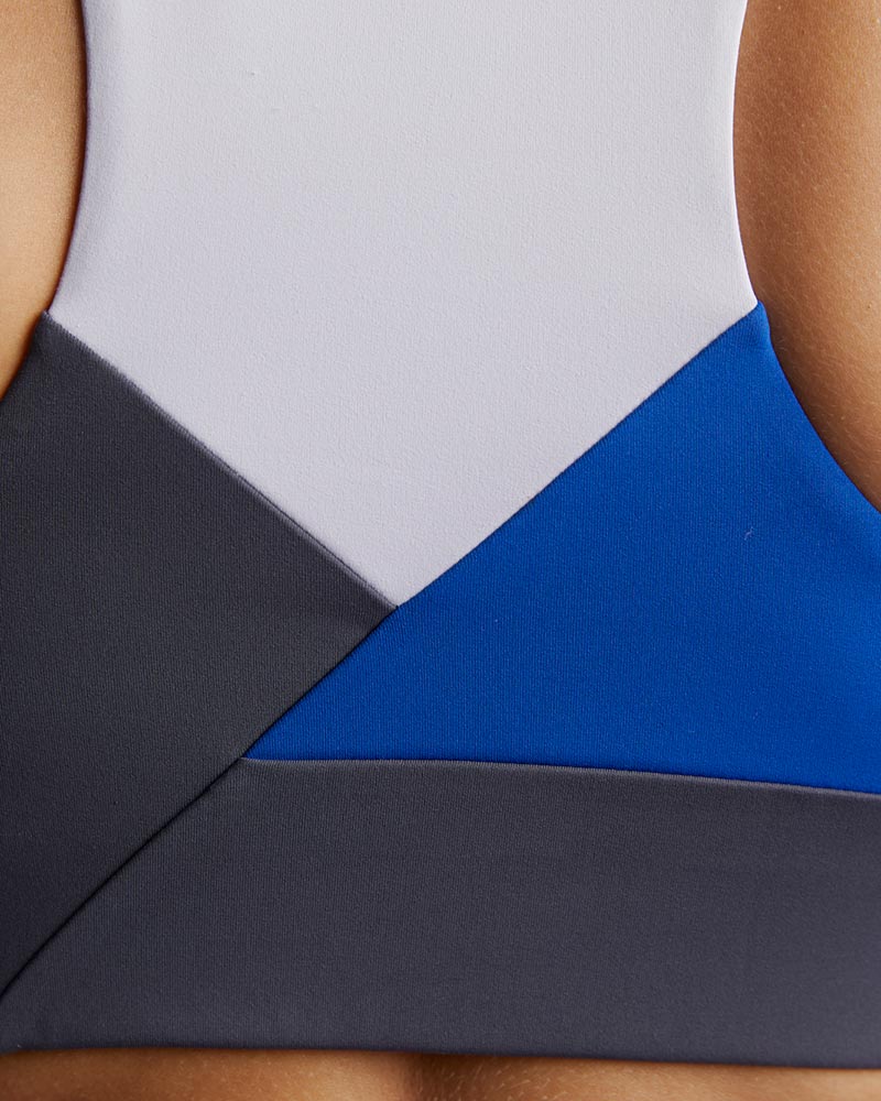 Goal Five Pionxr Training Bra Top in rose cinnabar color, featuring a snug fit and supportive design for active wear.