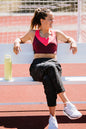 Goal Five Pionxr Training Bra Top in rose cinnabar color, featuring a fitted design with breathable fabric and athletic style.