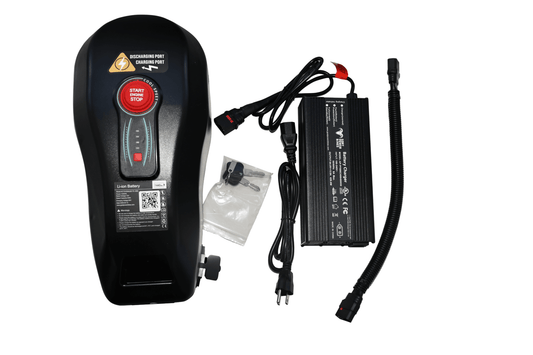 Goat Power Bikes 72V 20AH battery kit for Mini Goat electric bike, with second top gas tank style battery placement.
