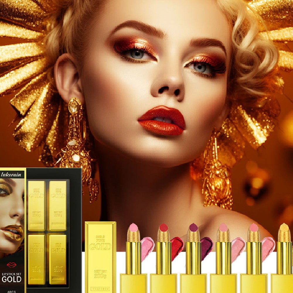 Gold Bar Lipstick Makeup Kit - BACKUPMYFILESNOW