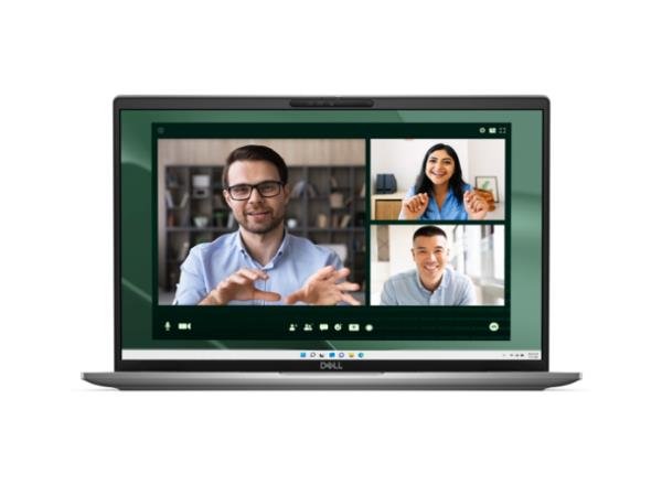 Dell Latitude 7650 business laptop with Intel Core Ultra 5 processor, shown open on a desk with keyboard and screen visible.