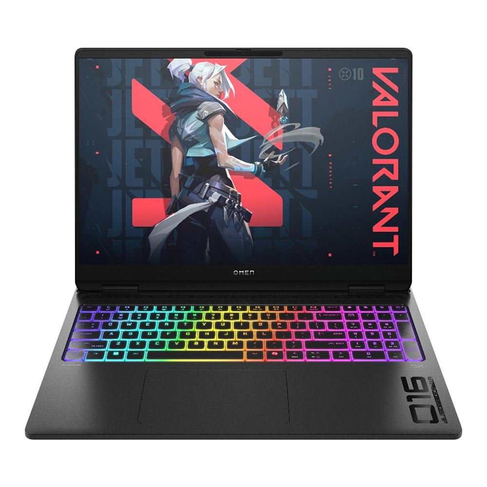 HP OMEN MAX 16-ak0003nr gaming laptop in shadow black aluminum, featuring a 16-inch display and sleek design.