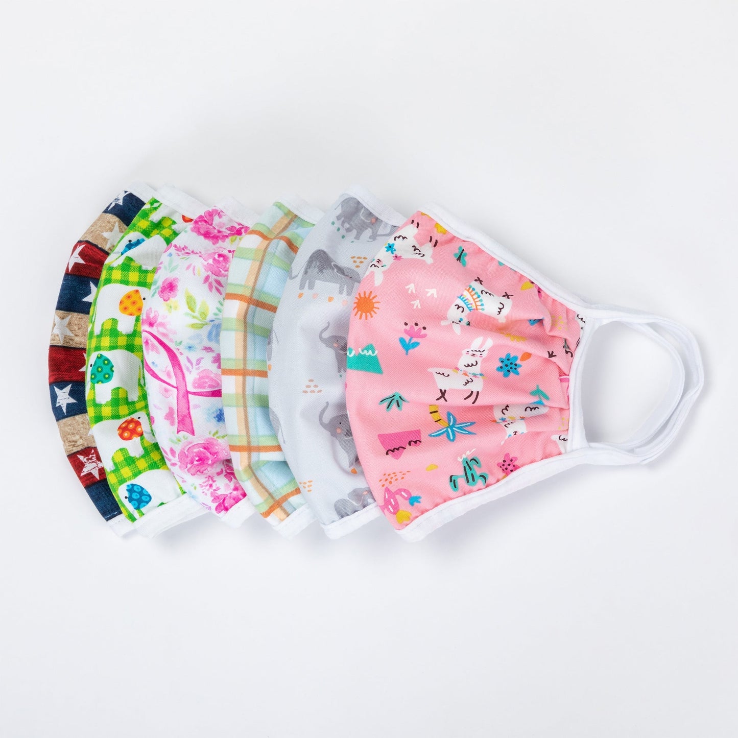 Vibrant cloth face mask by GreaterGood featuring Americana design, made in USA, and part of face mask and mask accessories collection.