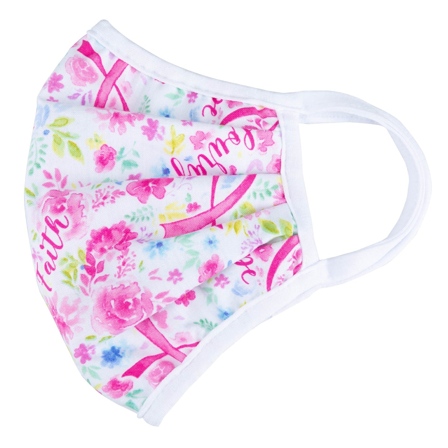 Vibrant cloth face mask by GreaterGood featuring Americana design, made in the USA, with colorful fabric and adjustable ear loops.