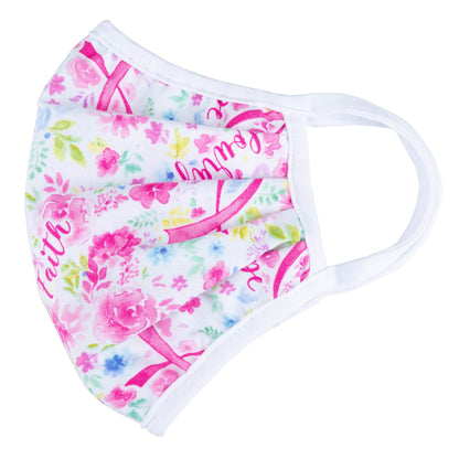 Vibrant cloth face mask by GreaterGood featuring Americana design, made in the USA, with colorful fabric and adjustable ear loops.