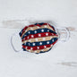 Vibrant cloth face mask with Americana design by GreaterGood, made in the USA, featuring colorful patterns and comfortable fit.