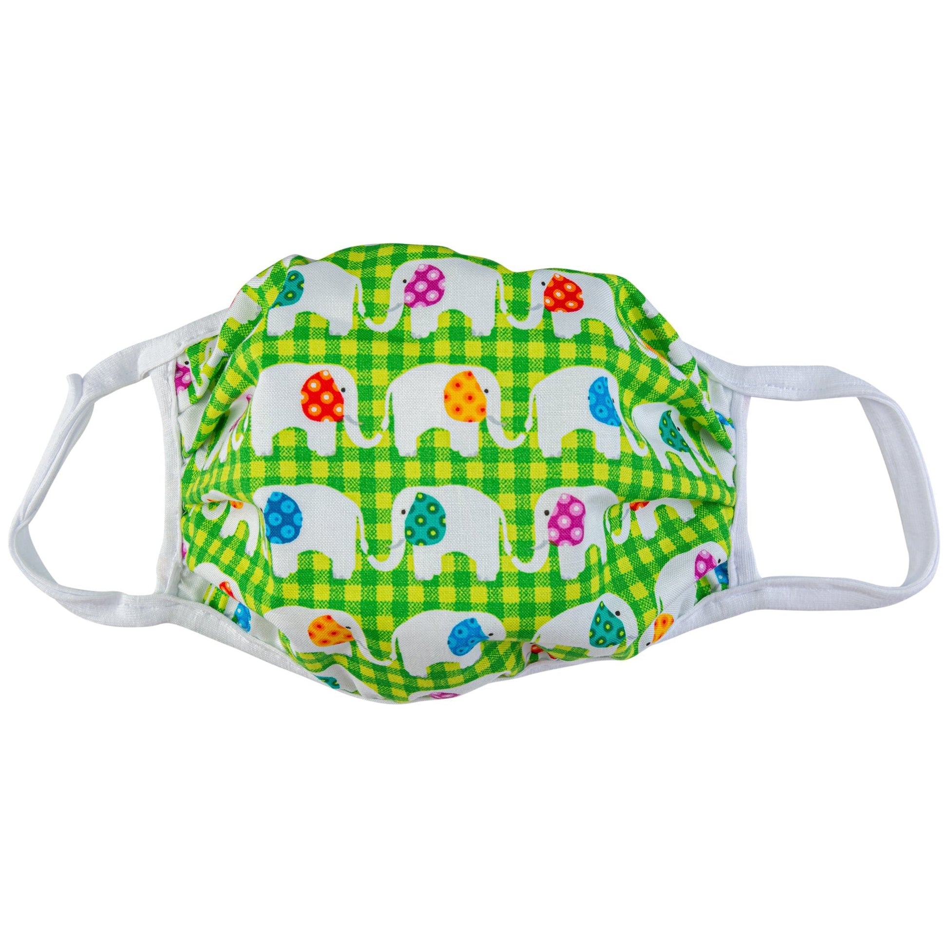 Vibrant cloth face mask by GreaterGood featuring Americana design, made in the USA, and suitable as a face mask accessory.