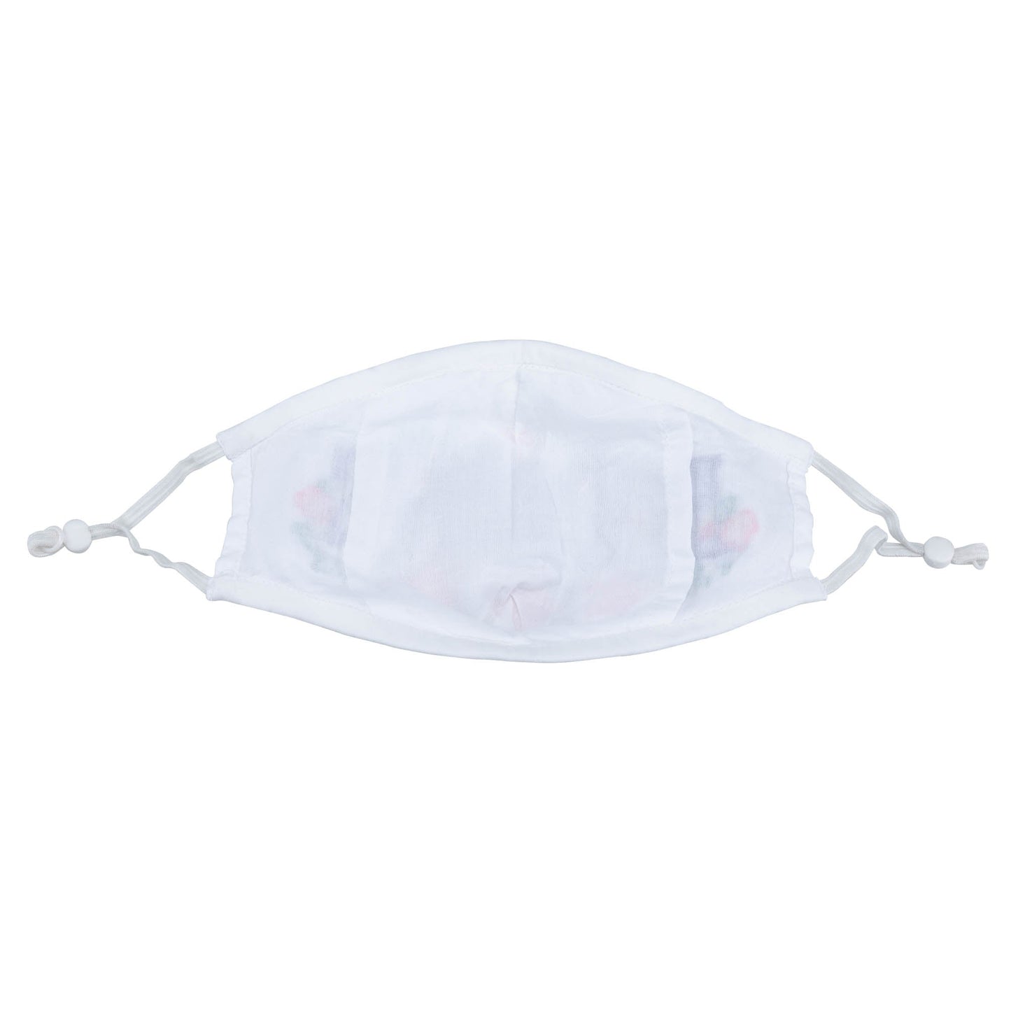 GreaterGood Read My Lips embroidered face mask with kindness message, breathable fabric, and adjustable ear loops.
